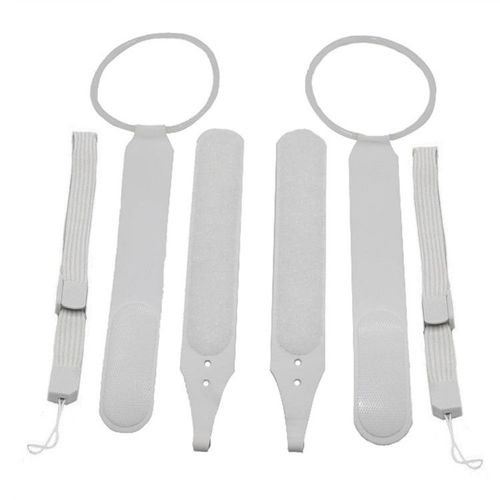 Anti-Off Hand Knuckle Strap For Oculus Quest 2 Vr Touch Controller Adjustable Handle Grip Wrist Belt Strap - Blanc