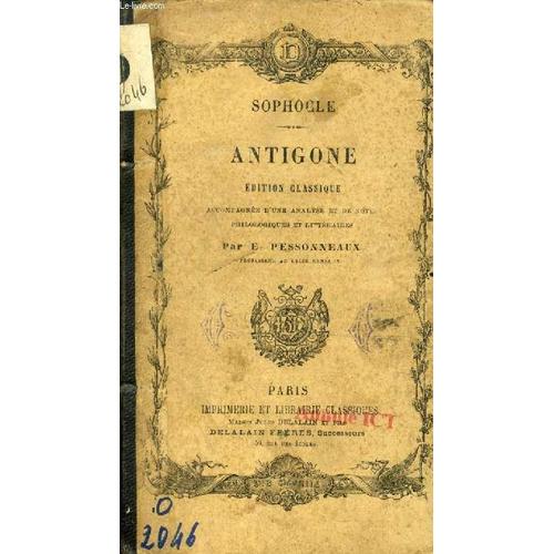 Antigone, Edition Classique   de SOPHOCLE