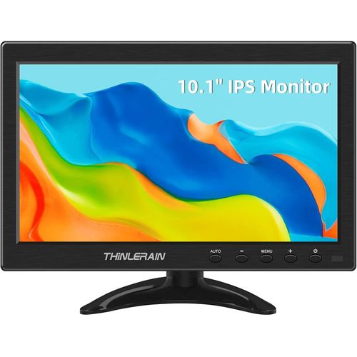 anwxai-10,1 Pouces Moniteur Hdmi Vga 1366X768 Ips Ecran Pour Pc Ps3 Ps4 Raspberry Pi Windows 7/8/10