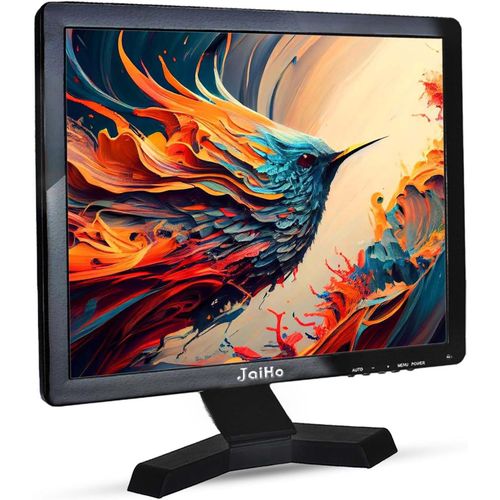 anwxai-cran Pc 17 Pouces Moniteur Hdmi 1280X1024 4:3 Couleur Lcd Ecran Moniteur Avec Hdmi/Vga/Av/Bnc/Usb Pour Pc Raspberry Pi Vido Ordinateur,Deux Haut Parleurs,Vesa