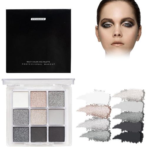 Anwxai-Lazy Eye Palette D'ombres  Paupires Smoky Noir,Paupires,Ombre  Paupires Noire,Fard  Paupires Mat,Palette Fard  Paupire Maquillage Yeux,Durable Enfum Fard  Paupires Chatoyante Mate