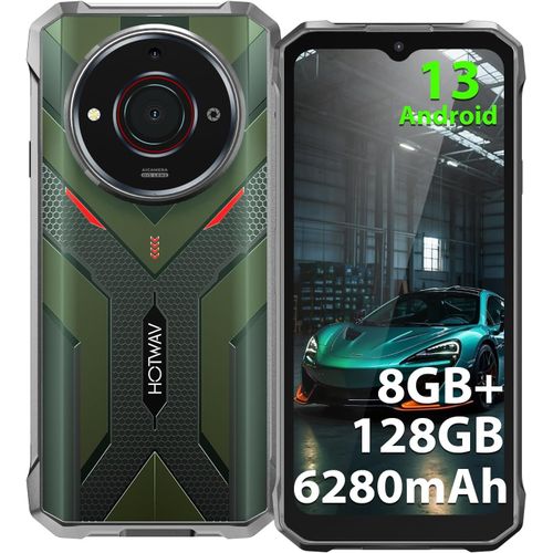 anwxai-T7S Telephone Portable Incassable 2025,6280Mah Batterie,8Go+128Go Rom/Tf-2To,Android 13 Smartphone Incassable,20Mp+8Mp Camra/cran 6.52