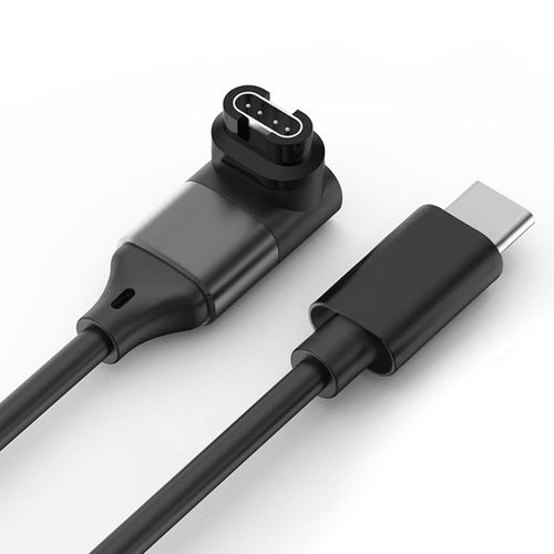 Anwxai-Usb C Cble Chargeur Pour Garmin Vivoactive 5/4/3,Venu 3/2 Plus/2s Venu Sq 2,Vivomove 3 3s Sport,Approach S40 S12 S60 S62 S70,Chargeur Rapide Angle Aetto Cble Recharge,Noir