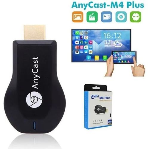 Anycast M4plus Chromecast 2 miroir multiples TV bton Chromecast 2 Adaptateur Mini PC Android Chrome Coul HDMI WiFi Dongle