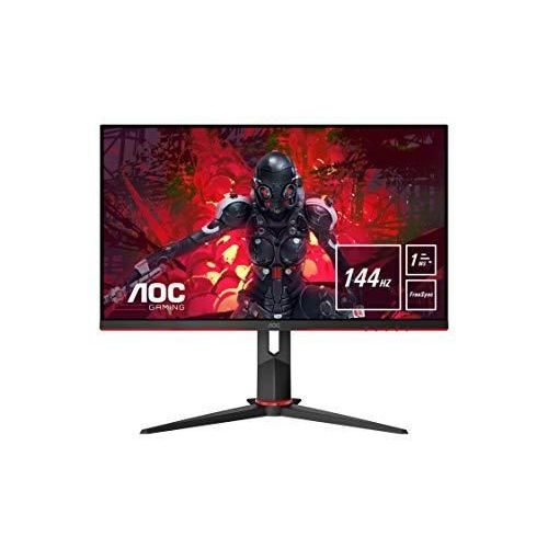 AOC Ecran 27G2 Gaming (FHD, HDMI, DisplayPort, FreeSync, Temps de rponse 1 ms, 144 Hz, 1920 x 1080) Noir/Rouge 80 cm