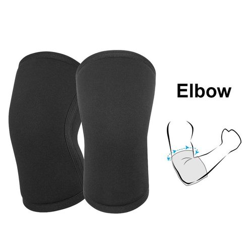Aolikes 1 Paire De Genouillres De 7 Mm,Support De Rcupration Des Blessures,Genouillre En Noprne Pour Squats,Course  Pied Et Entranement En Salle De Sport - Type Elbow Support-M