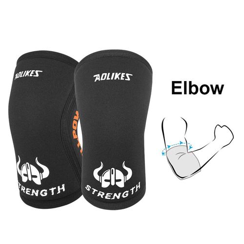 Aolikes 1 Paire De Genouillres De 7 Mm,Support De Rcupration Des Blessures,Genouillre En Noprne Pour Squats,Course  Pied Et Entranement En Salle De Sport - Type Elbow Support-Xl