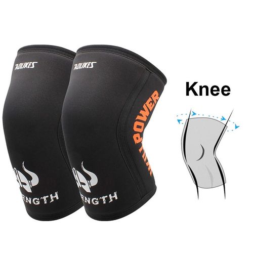 Aolikes 1 Paire De Genouillres De 7 Mm,Support De Rcupration Des Blessures,Genouillre En Noprne Pour Squats,Course  Pied Et Entranement En Salle De Sport - Type Knee Support-L #A