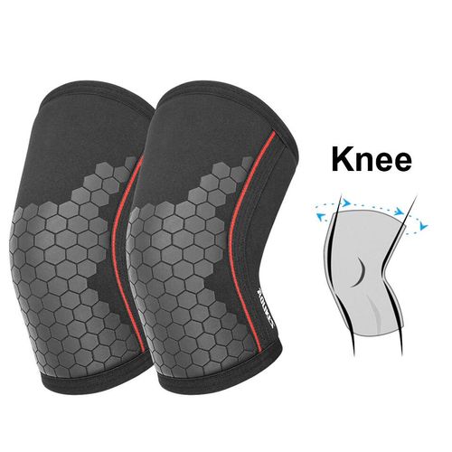 Aolikes 1 Paire De Genouillres De 7 Mm,Support De Rcupration Des Blessures,Genouillre En Noprne Pour Squats,Course  Pied Et Entranement En Salle De Sport - Type Knee Support-Xl #A