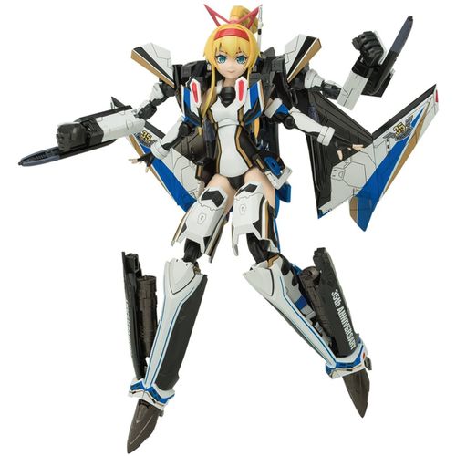Aoshima Culture Teaching Materials Company Vfg Macross Delta Vf-31j Siegfried 35th Anniversary Color-Coded Plastic Model Mc-02 [Import Japonais]