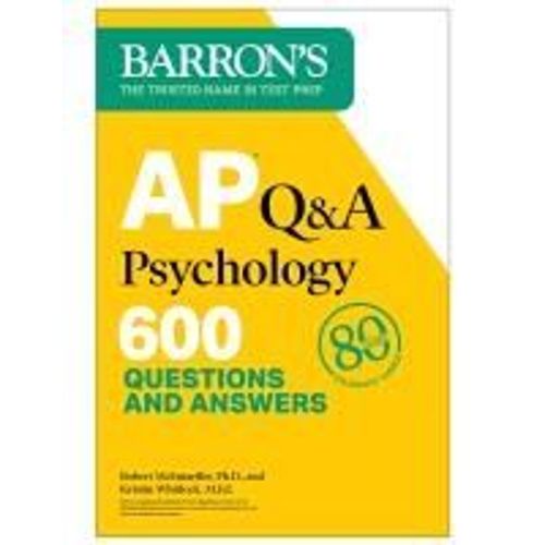 Ap Q&a Psychology, Second Edition: 600 Questions And Answers    Format Broch 