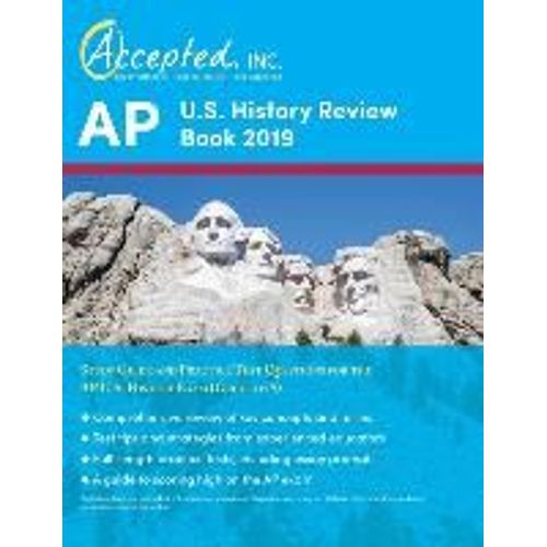 Ap Us History Review Book 2019: Study Guide And Practice Test Questions For The Ap Us History Exam (Guide To 5)   de Inc. AP Exam Prep Team Accepted  Format Broch 