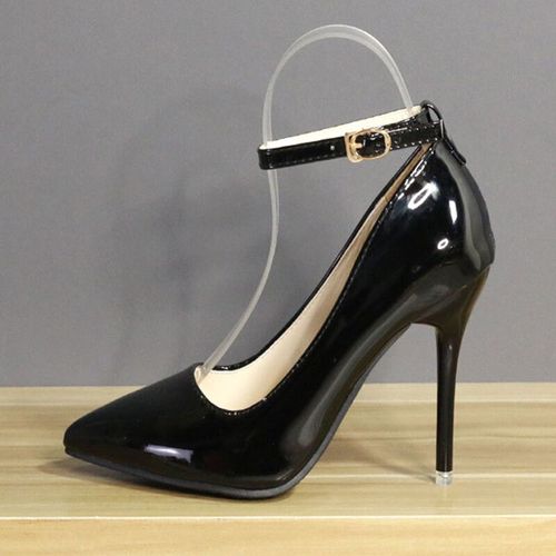 Aphfte Ta-Escarpins Pointus En Cuir Verni Pour Femmes,Chaussures De Bureau,Talons Aiguilles,Super Grande Taille 33-50,7cm,10cm,12cm