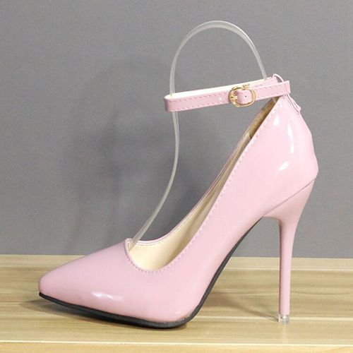Aphfte Ta-Escarpins Pointus En Cuir Verni Pour Femmes,Chaussures De Bureau,Talons Aiguilles,Super Grande Taille 33-50,7cm,10cm,12cm