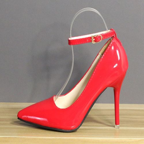 Aphfte Ta-Escarpins Pointus En Cuir Verni Pour Femmes,Chaussures De Bureau,Talons Aiguilles,Super Grande Taille 33-50,7cm,10cm,12cm