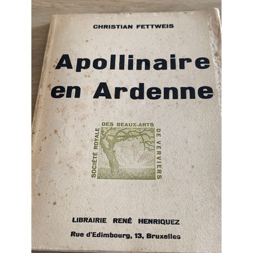 Apollinaire En Ardenne dition Numrote    