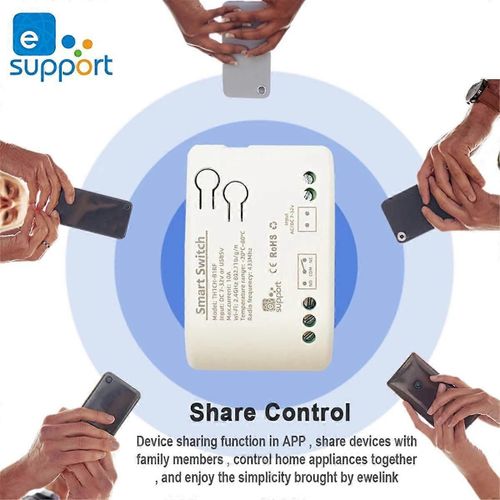 App Wifi Interrupteur De Temprature Intelligent 10a Thermostat De Surveillance 1ch Module De Relais Wifi Dc 7-32v