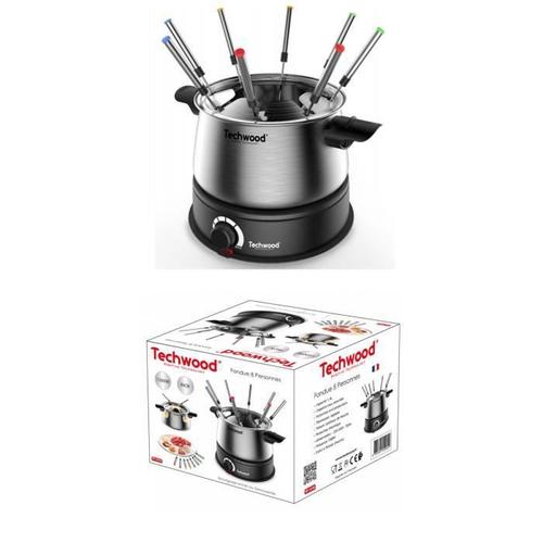 APPAREIL A FONDUE 8 PERSONNES INOX 1500W CAPACITE 1,4L anti-projections Thermostat rglable