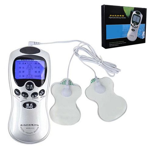Appareil De Massage Par Impulsions Numerique, 8 Modes, Ecran Lcd, 2 Cables A Pression, Appareil De Massage D'acupuncture Multifonctionnel
