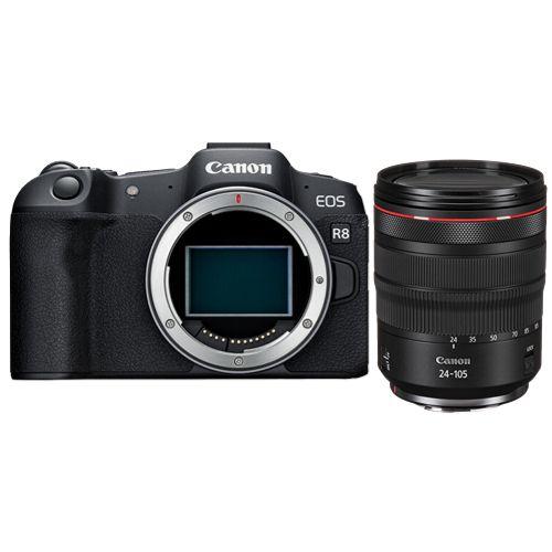 Appareil photo Canon EOS R8 + objectif RF 24-105mm f4-7.1 IS STM