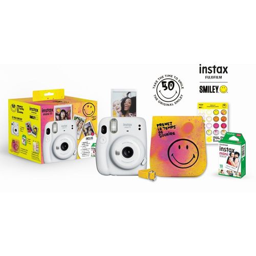 Appareil photo Instantan FUJIFILM INSTAX MINI 11 W PACK SMILEY