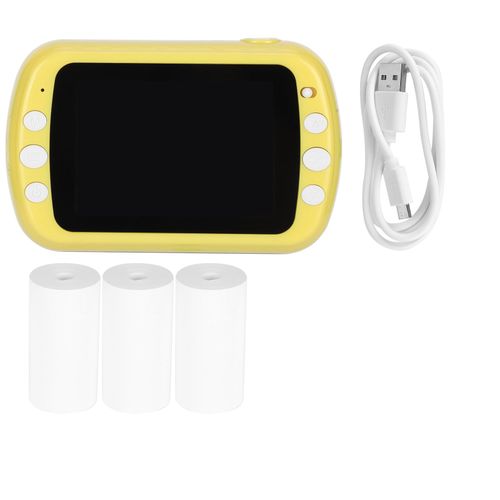 Appareil photo instantane numerique 3,5 pouces 1080p, double objectif, impression thermique, cadeaux pour enfants, prise de vue, enregistrement video
