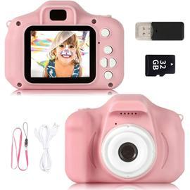 Caméra pour enfants pour garçons, cadeaux d'anniversaire pour garçons de 3  à 6 ans, mini caméra pour enfants, appareil photo numérique pour enfants  avec fonction vidéo, appareil photo tout-petit avec 32gb SD