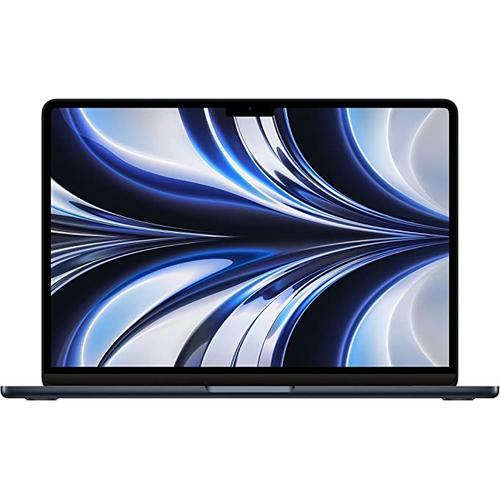 Apple 2022 MacBook Air avec Puce M2 : cran Liquid Retina de 13,6 Pouces, 8GB de RAM, 256 Go de Stockage SSD . Couleur Minuit