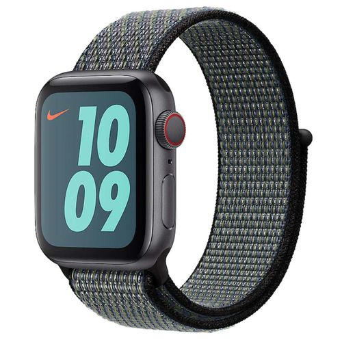 Apple 40mm Nike Sport Loop - Bracelet De Montre Pour Montre Intelligente - Regular Size - Indigo Mondial, Souffle Citron Vert - Pour Watch Herms Series 7, Herms Series 9, Nike Series 7, Series...