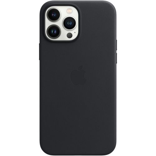 Apple - Coque De Protection Pour Tlphone Portable - Avec Magsafe - Cuir - Noir Minuit - Pour Iphone 13 Pro Max