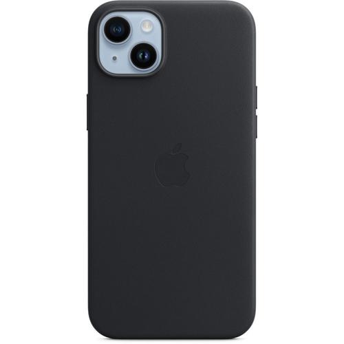 Apple - Coque De Protection Pour Tlphone Portable - Compatibilit Avec Magsafe - Cuir - Noir Minuit - Pour Iphone 14 Plus