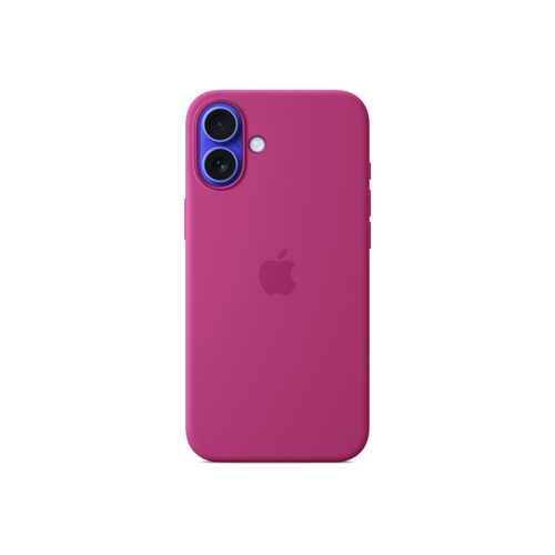 Apple - Coque De Protection Pour Tlphone Portable - Compatibilit Avec Magsafe - Silicone - Fuchsia - Pour Iphone 16 Plus
