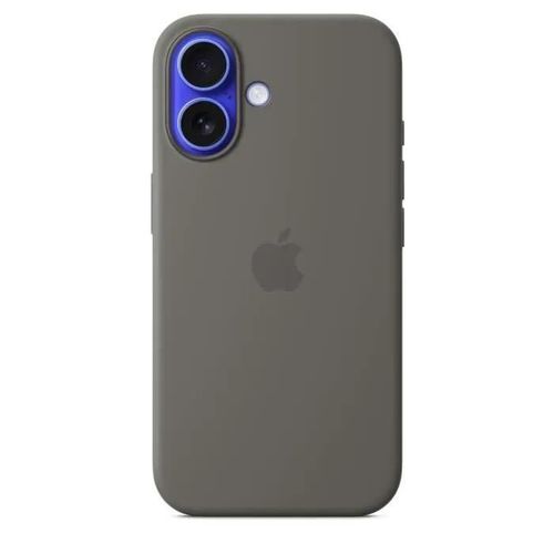 Apple - Coque De Protection Pour Tlphone Portable - Compatibilit Avec Magsafe - Silicone - Gris Pierre - Pour Iphone 16