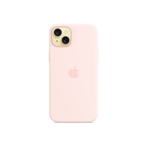 Apple - Coque De Protection Pour Tlphone Portable - Compatibilit Avec Magsafe - Silicone - Rose Clair - Pour Iphone 15 Plus