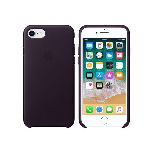 Apple - Coque De Protection Pour Tlphone Portable - Cuir - Aubergine Fonc
