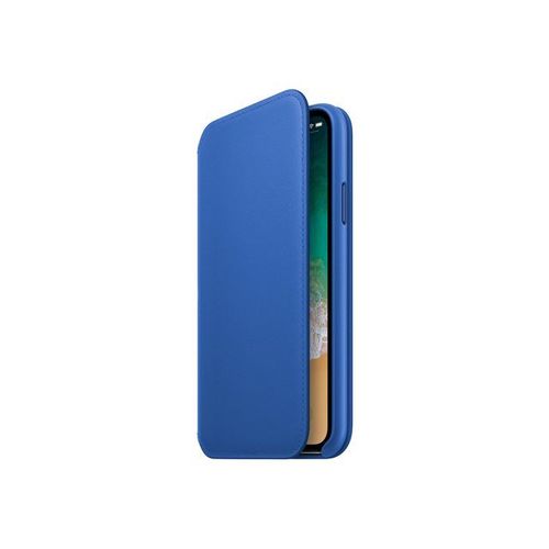Apple - tui  Rabat Pour Tlphone Portable - Cuir - Bleu lectrique