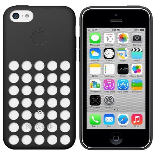 Apple - tui Pour Tlphone Portable - Silicone - Noir