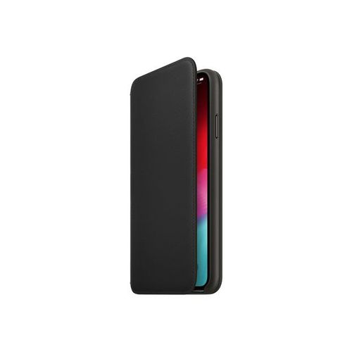 Apple Folio - tui  Rabat Pour Tlphone Portable - Cuir - Noir - Pour Iphone Xs Max