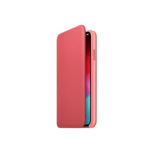 Apple Folio - tui  Rabat Pour Tlphone Portable - Cuir - Rose Pivoine - Pour Iphone Xs Max