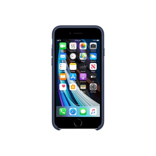 Apple - Coque De Protection Pour Tlphone Portable - Cuir - Bleu Nuit - Pour Iphone 7, 8, Se (2e Gnration)