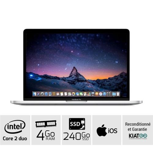 APPLE MACBOOK PRO 13 Gris A1278 core 2 duo 4 go ram 240 go SSD disque dure clavier AZERTY