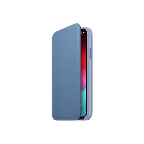Apple Smart - tui  Rabat Pour Tlphone Portable - Cuir - Bleuet - Pour Iphone Xs