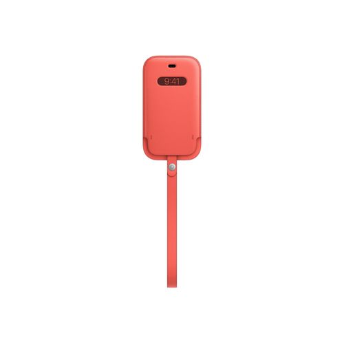 Apple Sleeve With Magsafe - tui Protecteur Pour Tlphone Portable - Cuir - Agrumes Roses - Pour Iphone 12 Mini