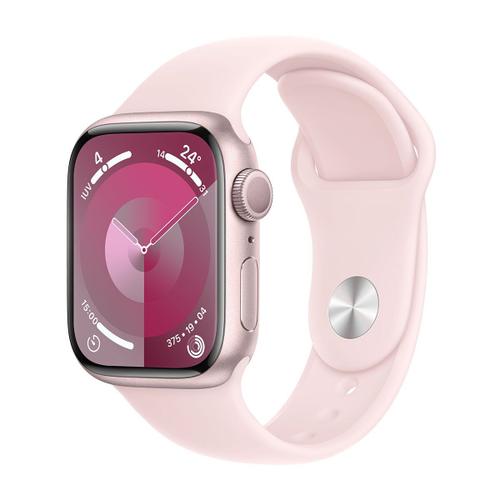 Apple Watch Series 9 Gps - Botier Aluminium 41 Mm Rose - Bracelet M/L