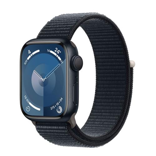 Apple Watch Series 9 Gps - Botier Aluminium 45 Mm Minuit - Bracelet Boucle