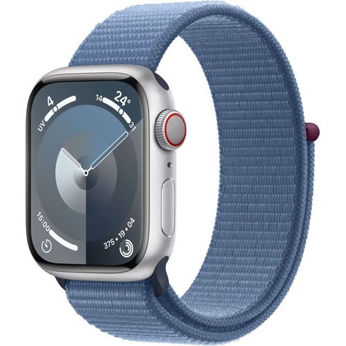 Apple Watch Series 9 Gps + Cellular - Botier Aluminium 41 Mm Argent Bleu
