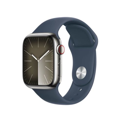 Apple Watch Series 9 Gps + Cellular - Botier Acier Inoxydable 41 Mm Argent - Bracelet Sport