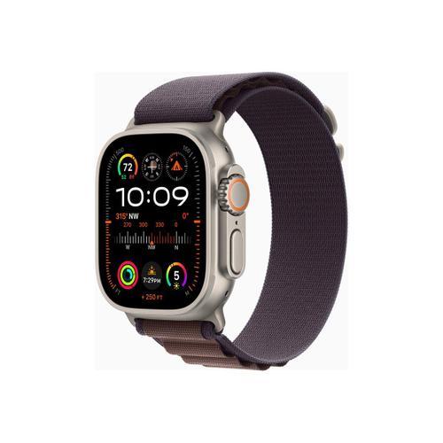 Apple Watch Ultra 2 Gps + Cellular - Botier Titane 49 Mm - Boucle Alpine Indigo - Bracelet M