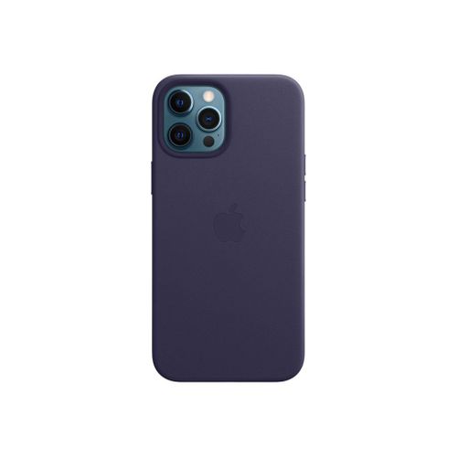 Apple - tui Protecteur Pour Tlphone Portable - Avec Magsafe - Cuir - Violet Fonc - Pour Iphone 12 Pro Max
