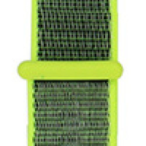 Applicable  Apple Watch Iwatch10 Gnration 98se Nouveau Bracelet En Nylon Velcro Tiss Sport Couleur-2# Flash Jaune Vif-38/40/41 Mm